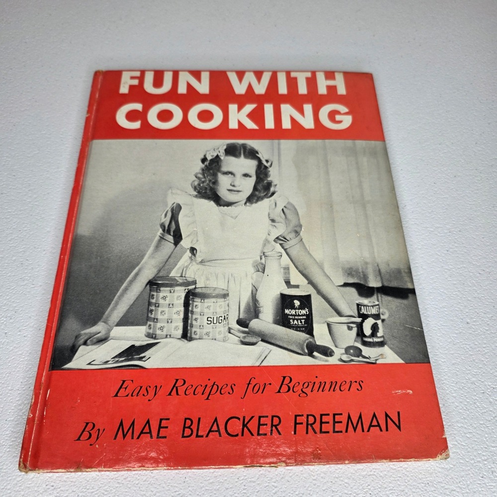 Vintage 1947 Random House Fun With Cooking Childrens OS Red Beginner Cookbook